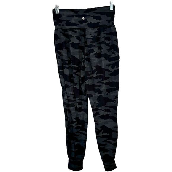 Athleta Salutation Jogger Powervita Size Small - black camo , High-Rise, - Picture 2 of 7